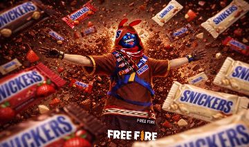 CODIGUIN FREE FIRE SNICKERS | ITEM PROMOCIONAL RARO + CAIXA