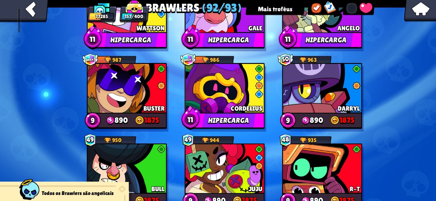 Conta supercell com clash e brawlstars muito upados