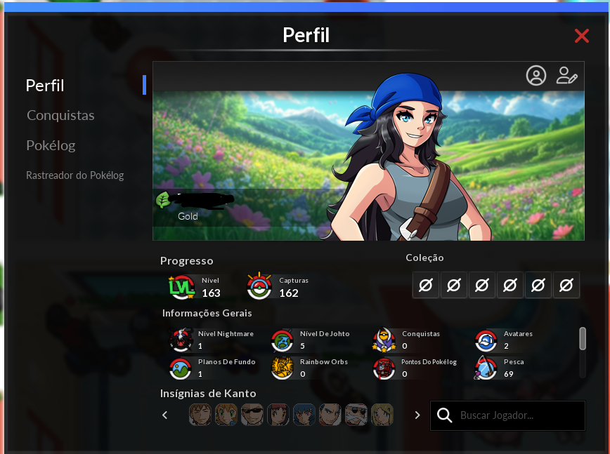 PSairHoje Conta PokeXGames Personagem Naturia 163 e PsyCreft 122(PXG) Mundo:GOLD