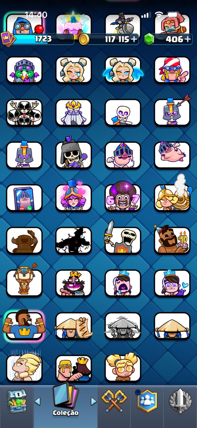 Conta Clash royale com varias cartas full