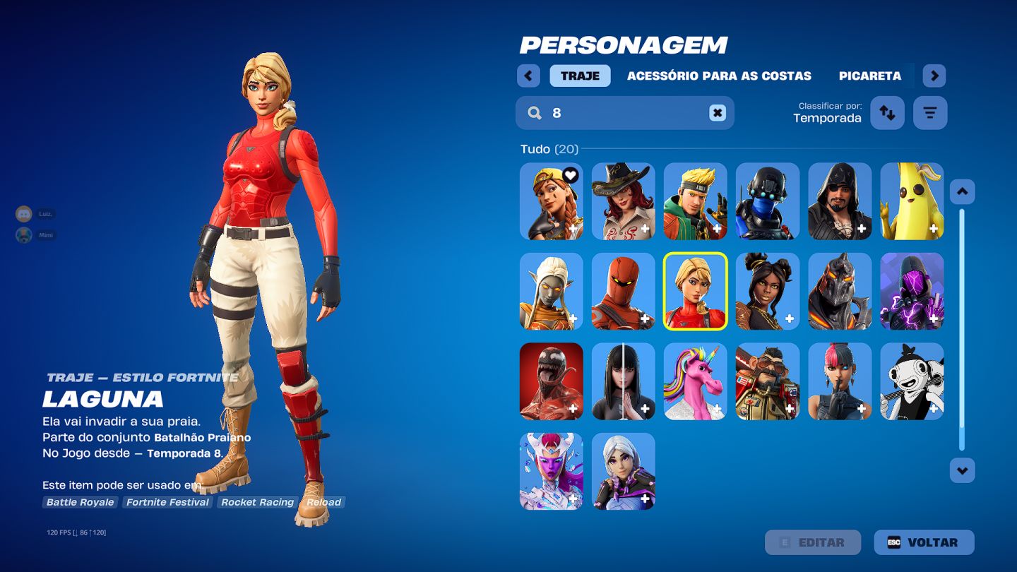 !CONTA DE FORTNITE OG (TEMP 7 CAP 1) E COM SALVE O MUNDO OG!