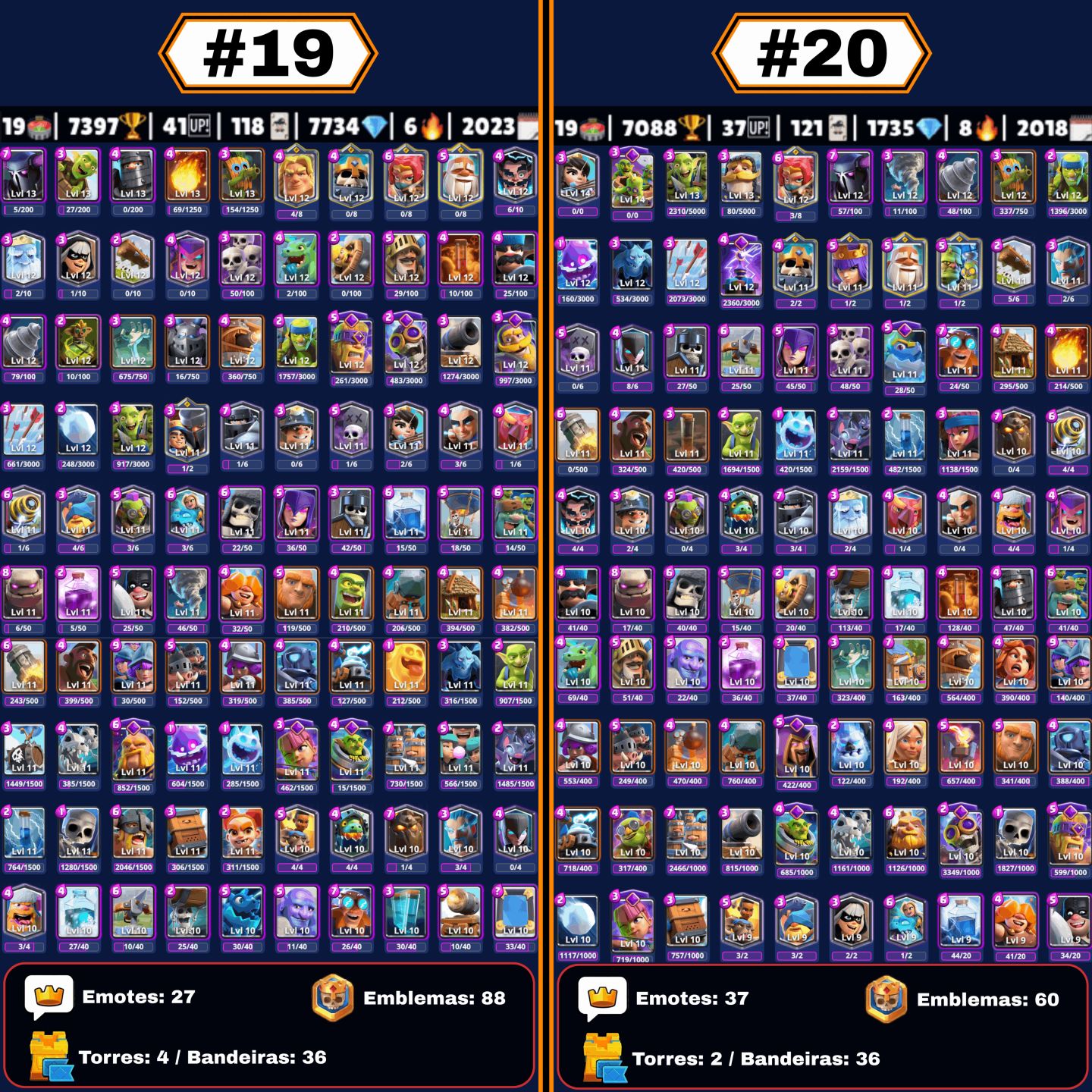 CONTAS CLASH ROYALE | TODAS AS ARENAS, UPADAS, CARTAS NÍVEL 16, EVOLUÇÕES, GEMAS