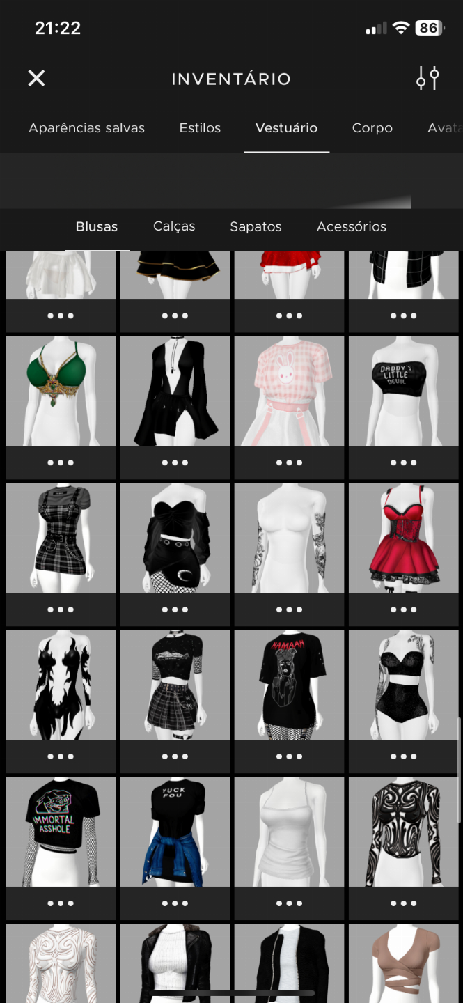 CONTA IMVU AGE+AP conta feminina (NÃO )