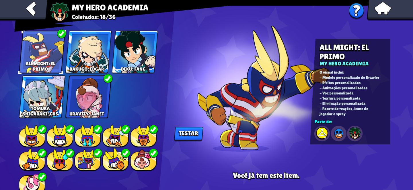 Conta Brawl stars de 2020 upada.