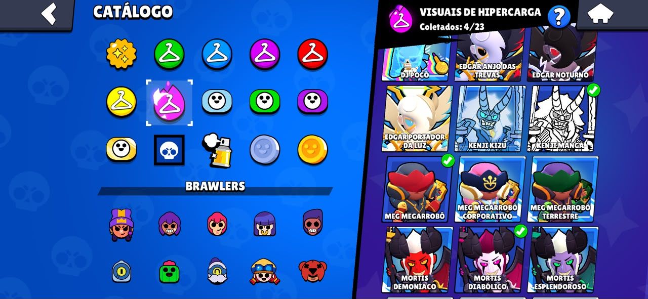 Conta Rara de efootball, com varios brawlers no max e varias skins