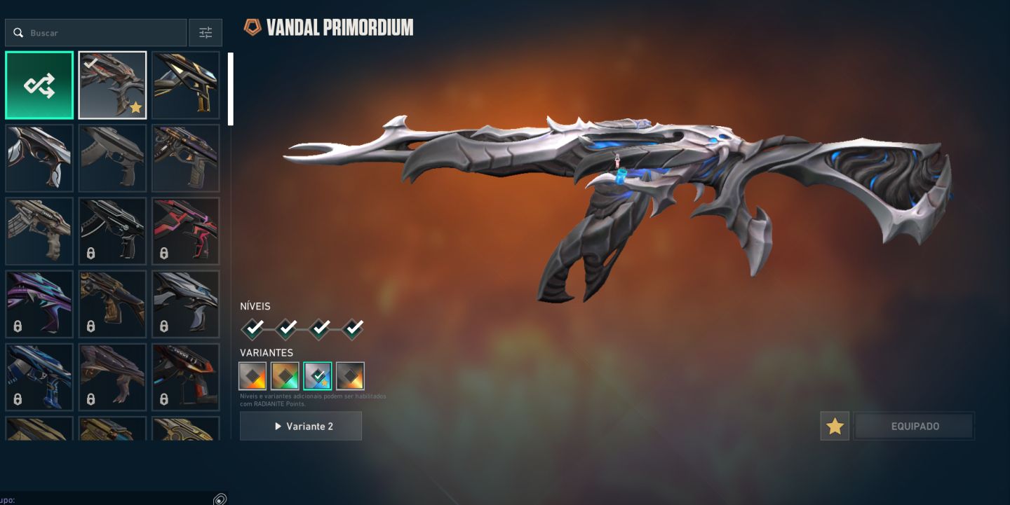 Conta valorant/vandal preludio,primordium