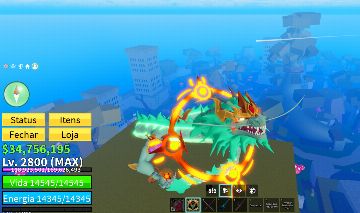 Conta blox fruit com dragon