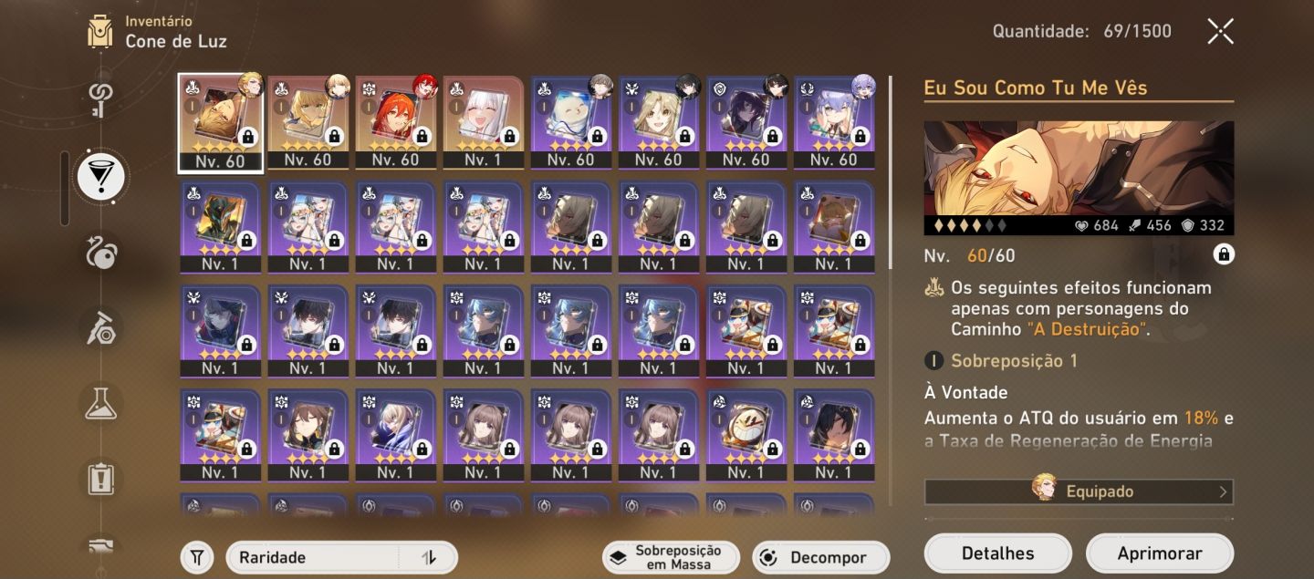 Conta Honkai SR com Himeko Nova +Bis AR60