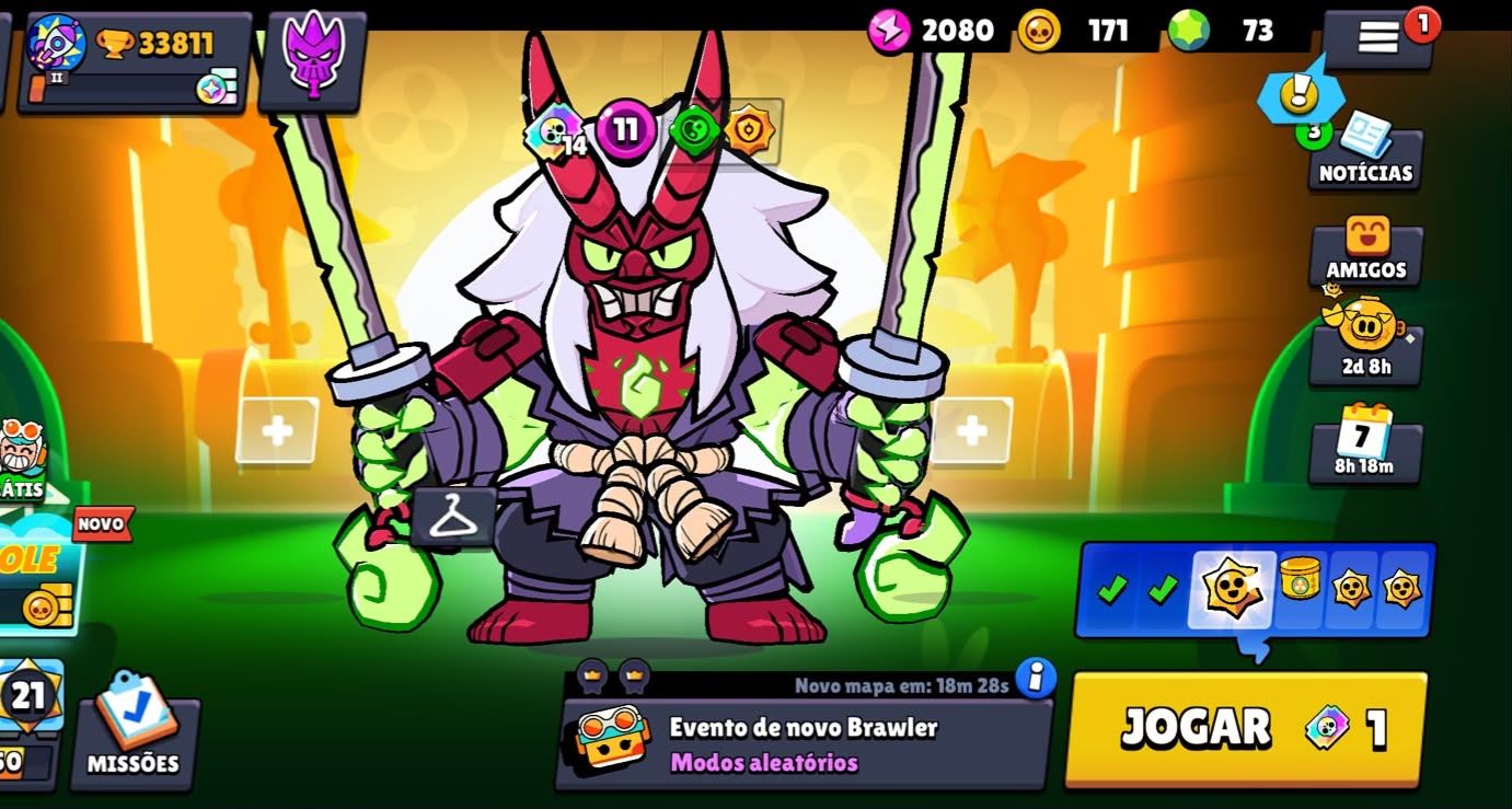 Conta de Braw Stars 33K TROFEUS