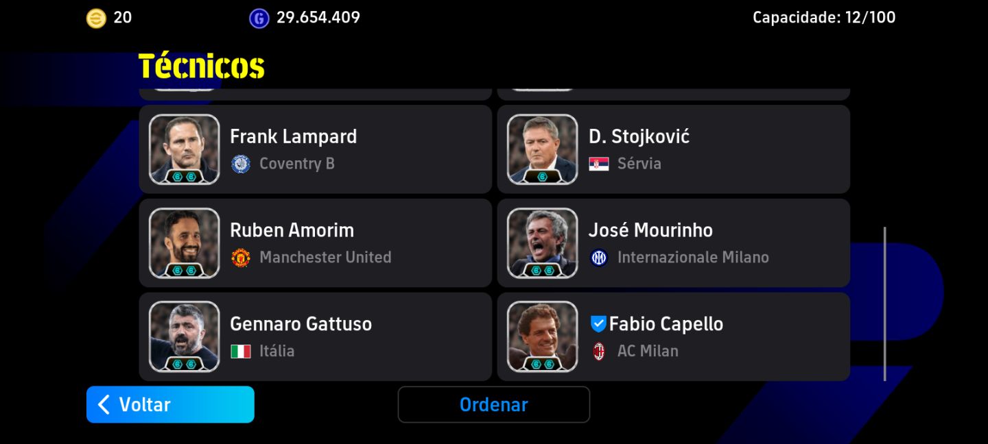 Conta de efutebol nível 3238