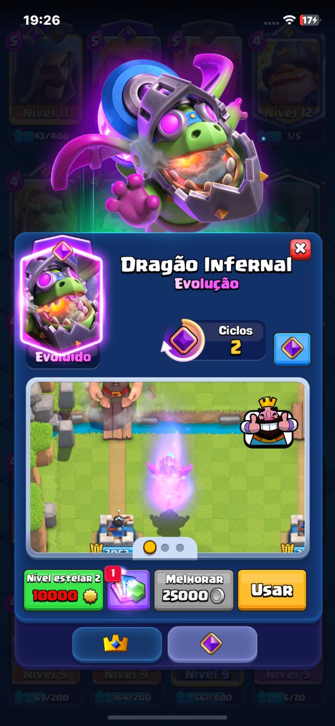 CONTA CLASH ROYALE ARENA 21
