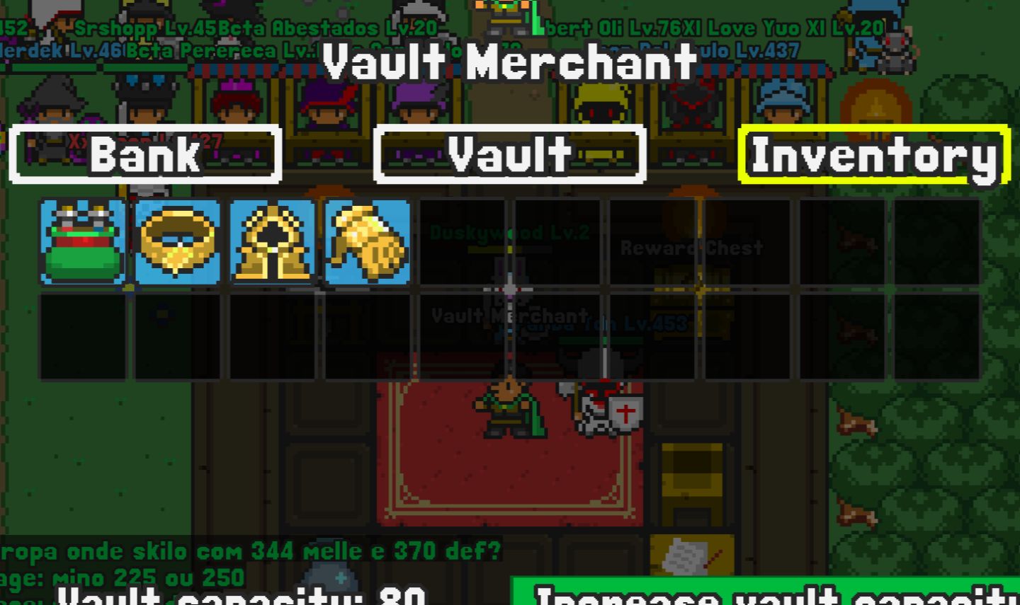 Itens rucoy Goldens de Rucoy