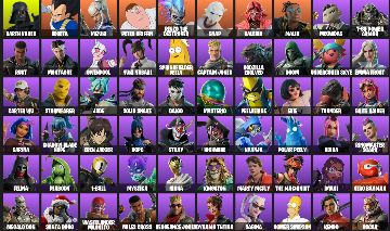 Conta Fortnite INSANA 82 Skins | Darth Vader, Vegeta, Eren + 8 Pagas