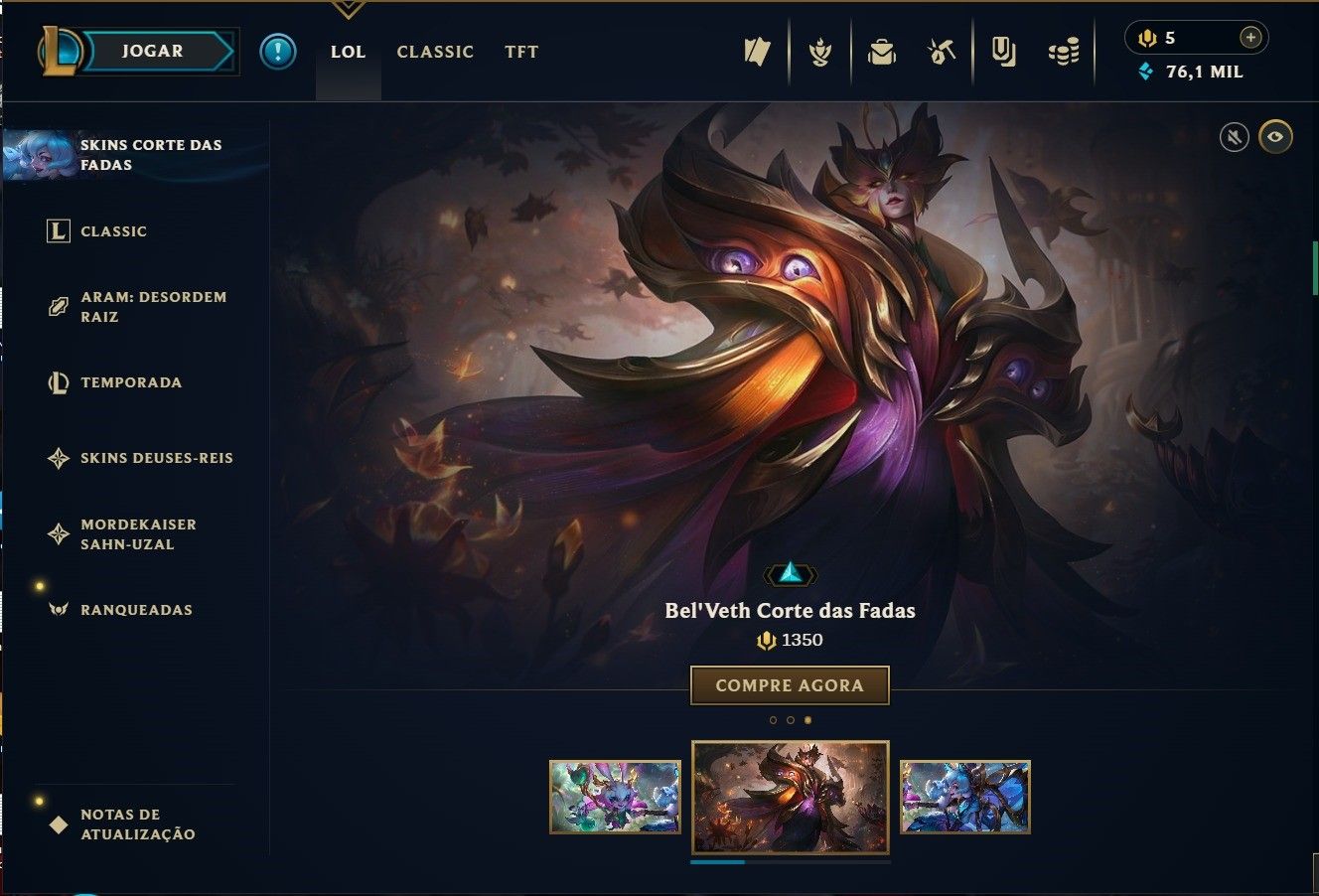 CONTA LEAGUE OF LEGENDS LEVEL 700+ | 10 SKINS MITICAS / FULL ACESSO + ESSENCIA
