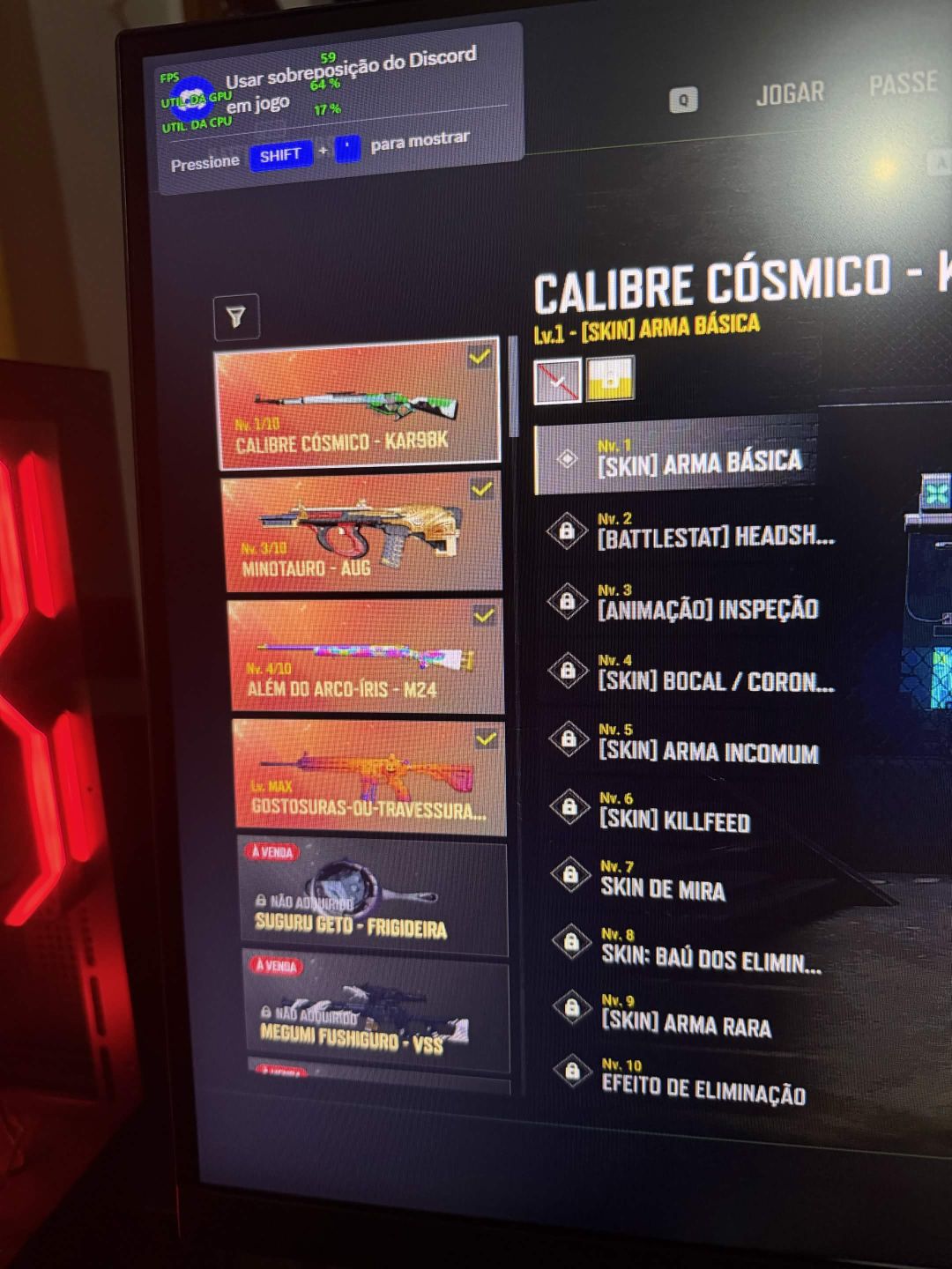 M4 DOCES OU TRAVESSURAS NÍVEL MÁX + 3 PROGRESSIVAS | PUBG
