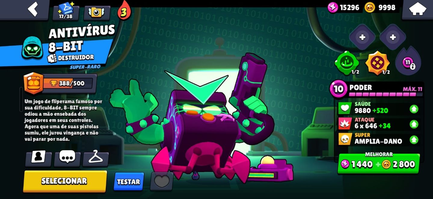 CONTA BRAWL STARS ANTIGA COM SKINS MUITOS RARAS