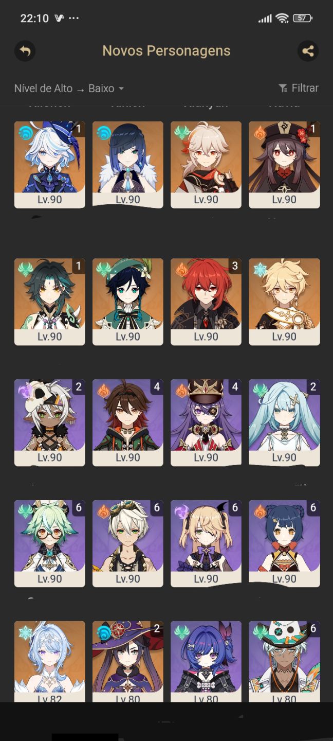 DESCONTO DE 50%! Conta Genshin AR 60 com kinich c3r1 e muito mais!
