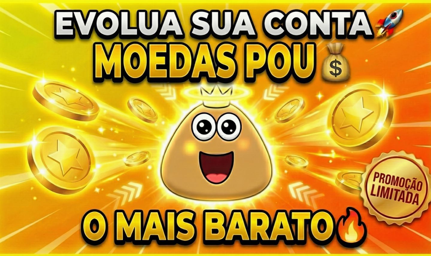 Moedas Pou! Tenha sua Conta do Pou muito upada! o mais barato!!