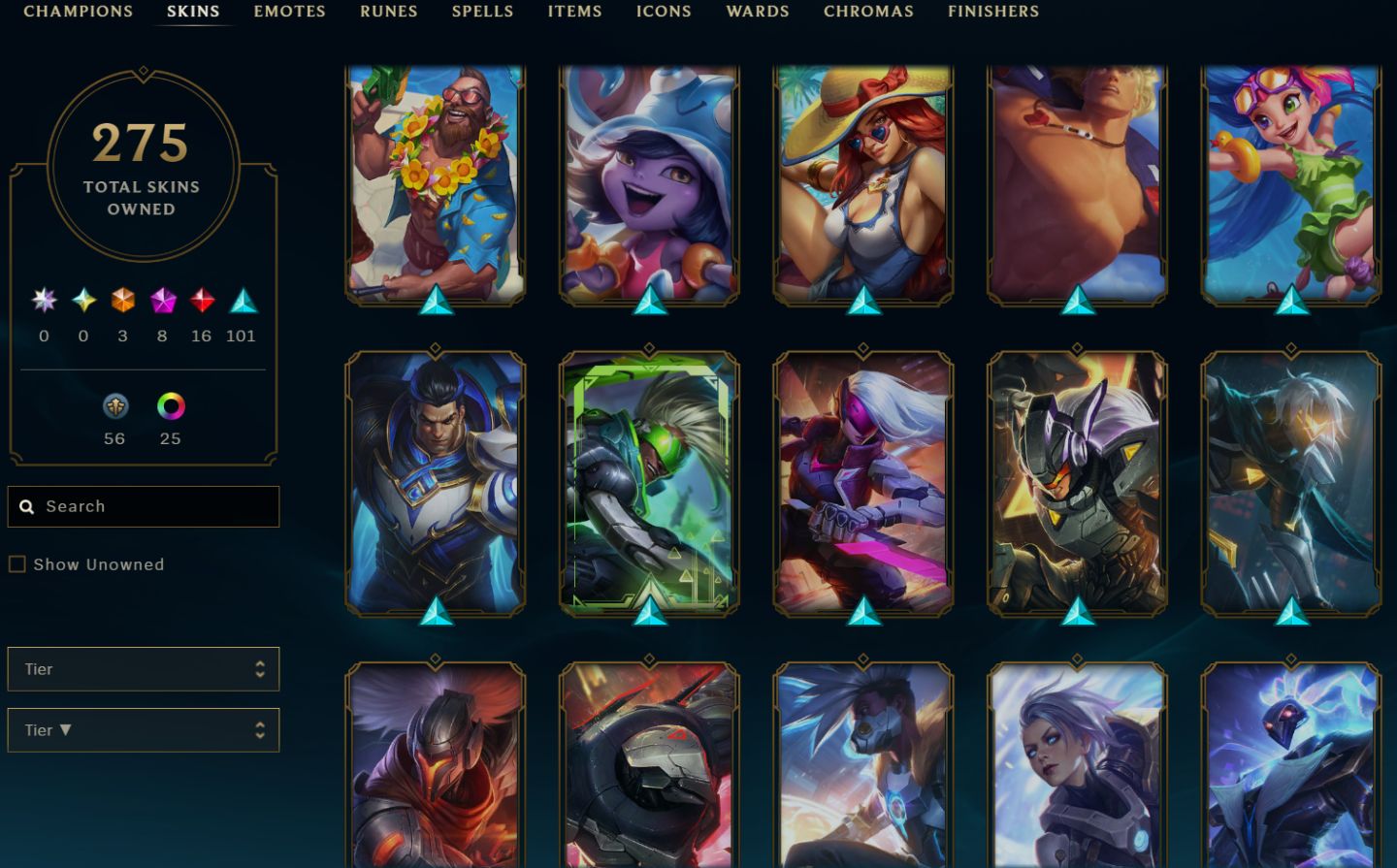 Prata - mmr de Platina - lv292 - 3 skin ultimate, 10 anos de conta