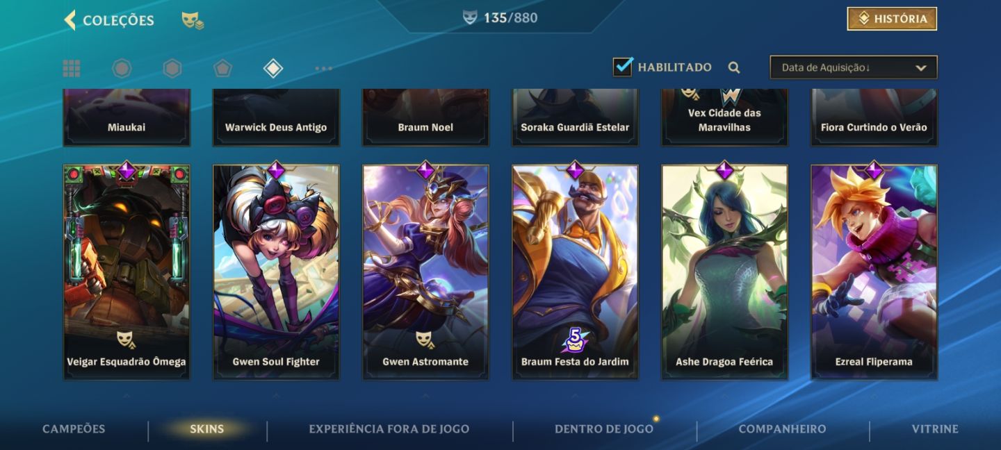 HIGH ELO,+150 SKINS+EMOTIONS e ICONES RAROS+D 2K INVESTIDO!NvLdROTA SUP17/TOP16