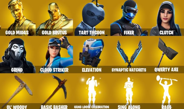 98 SKINS + GRIND + GLUTCH + LARA CROFT + MARVEL + 1 EMAIL