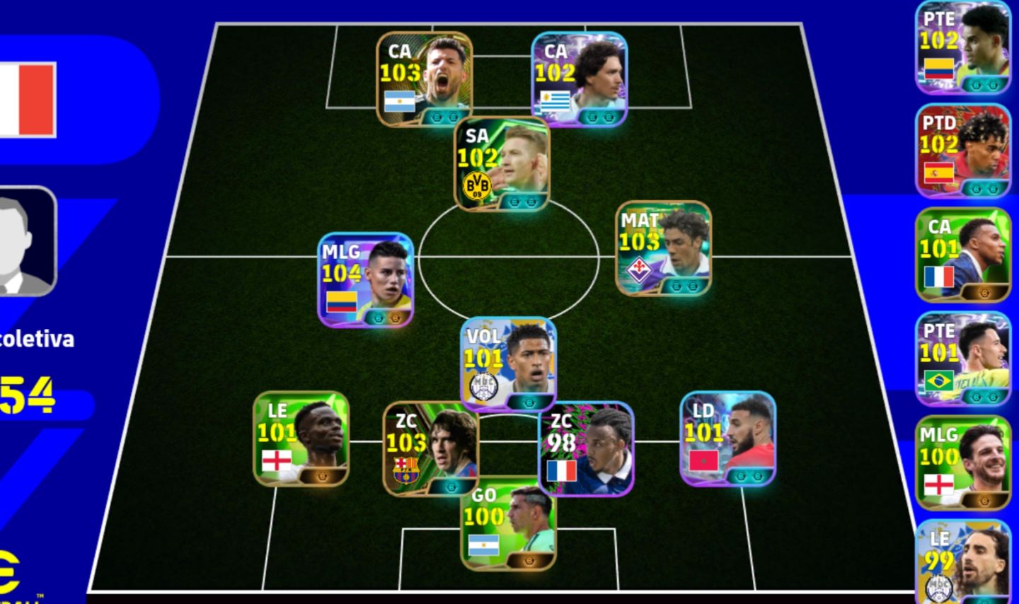 Conta efootball braba e com bons jogadores
