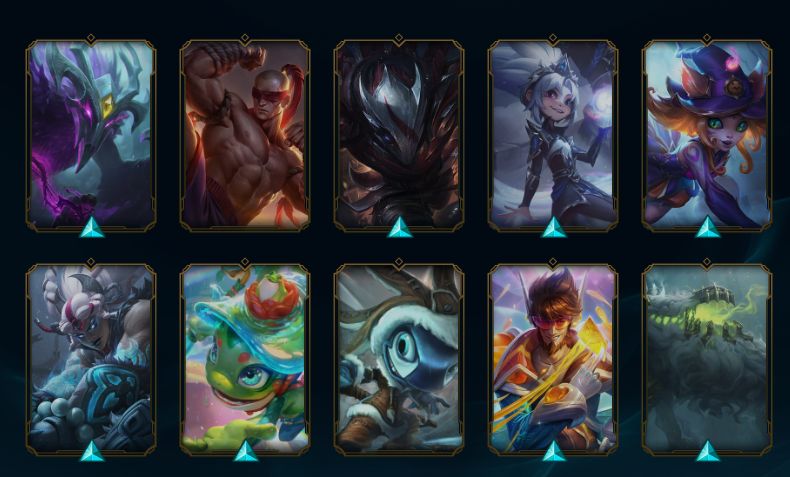 Conta LOL com 72 skins habilitadas / mercado noturno / lvl 72 / prata 1 / 443 RP