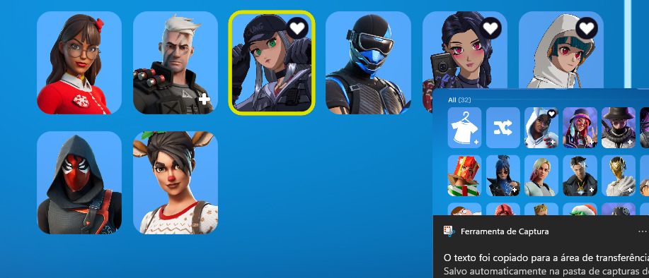 CONTA FORNITE COM SKINS E PICARETAS