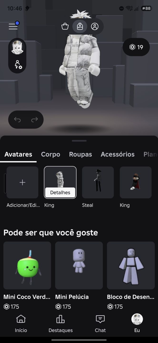 Conta roblox gemada em roube um brainhot todas game passes e muitas skins