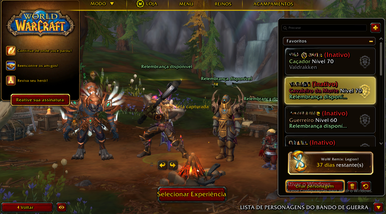 Conta blizzard com wow dragonflight, conta com mas de 10 anos