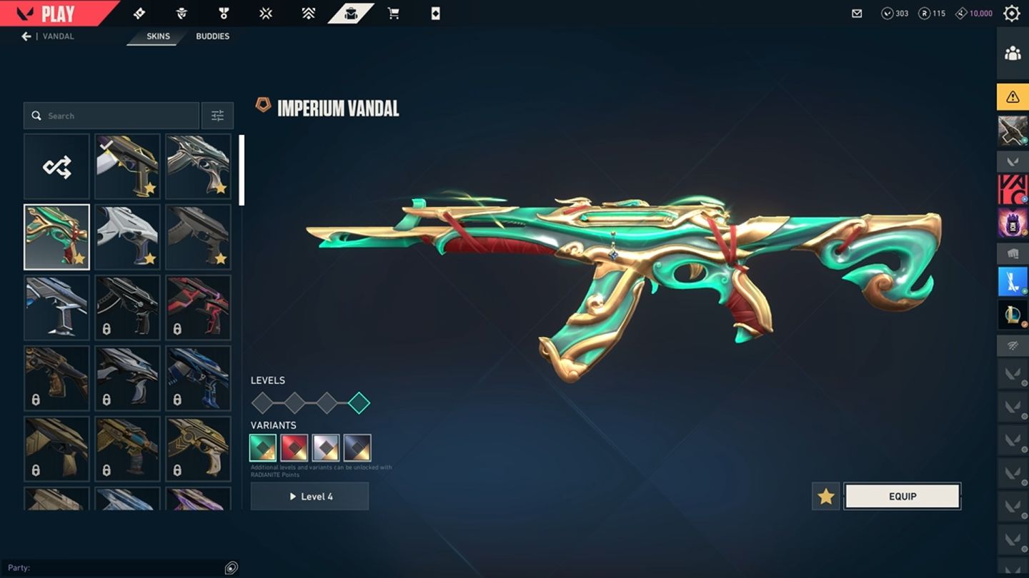 Conta Valorant skins premium