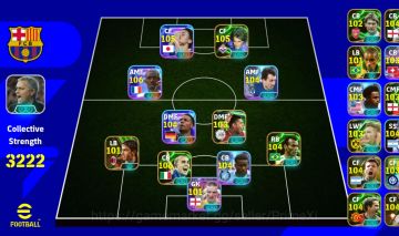 Conta eFootball 3223 Força | Dembele 106 Cannavaro 106 Baggio 105 Okazaki 105