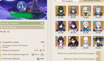 CONTA GENSHIM COM EXPLORAÇÃO DISPONIVEL, C1 AYTO, E SKIN NEUVILLET +GEMAS