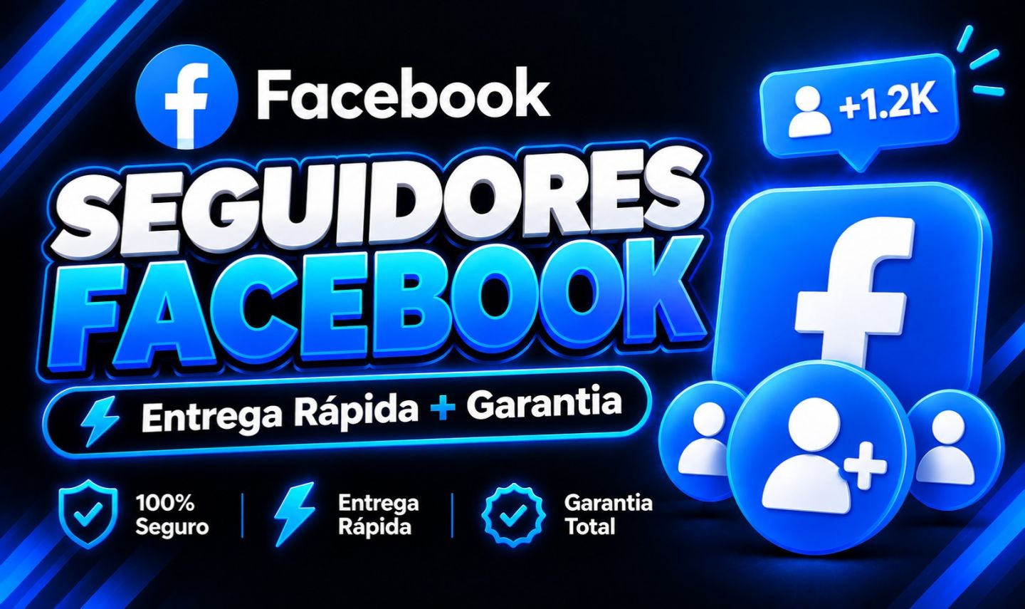 Seguidores Facebook Entrega Rápida + Garantia de Reposição