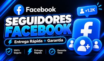 Seguidores Facebook Entrega Rápida + Garantia de Reposição