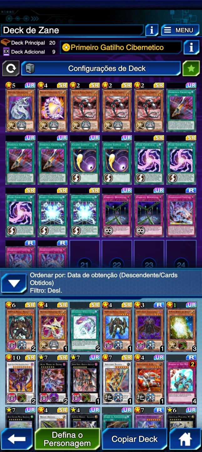 Conta Yu-gi-oh Duel Links + 17 Decks Meta Prontos+100 Personagens Desbloqueados
