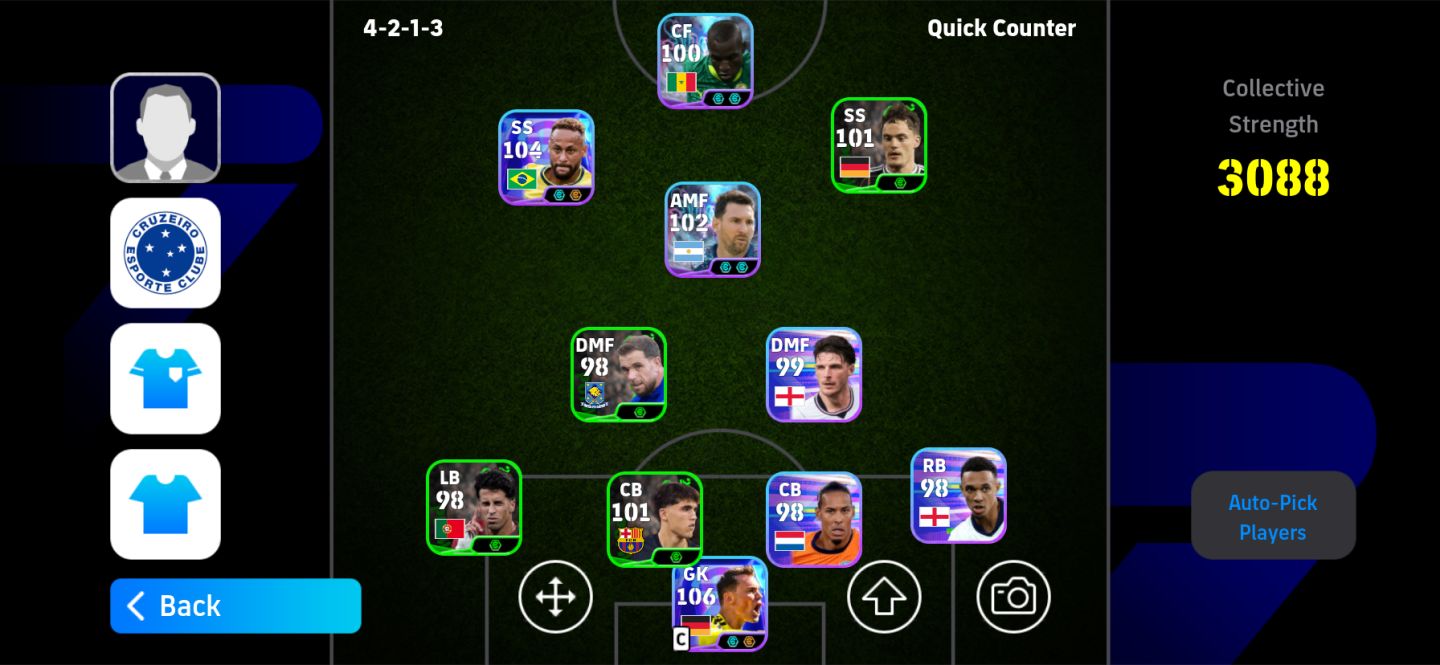 Conta Neymar 106 blitz e Neuer 106 Show time