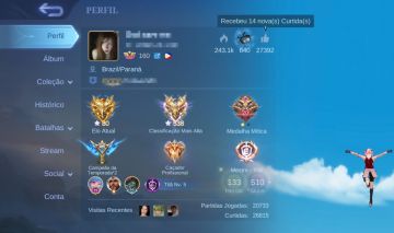 Conta high elo 500+ stars