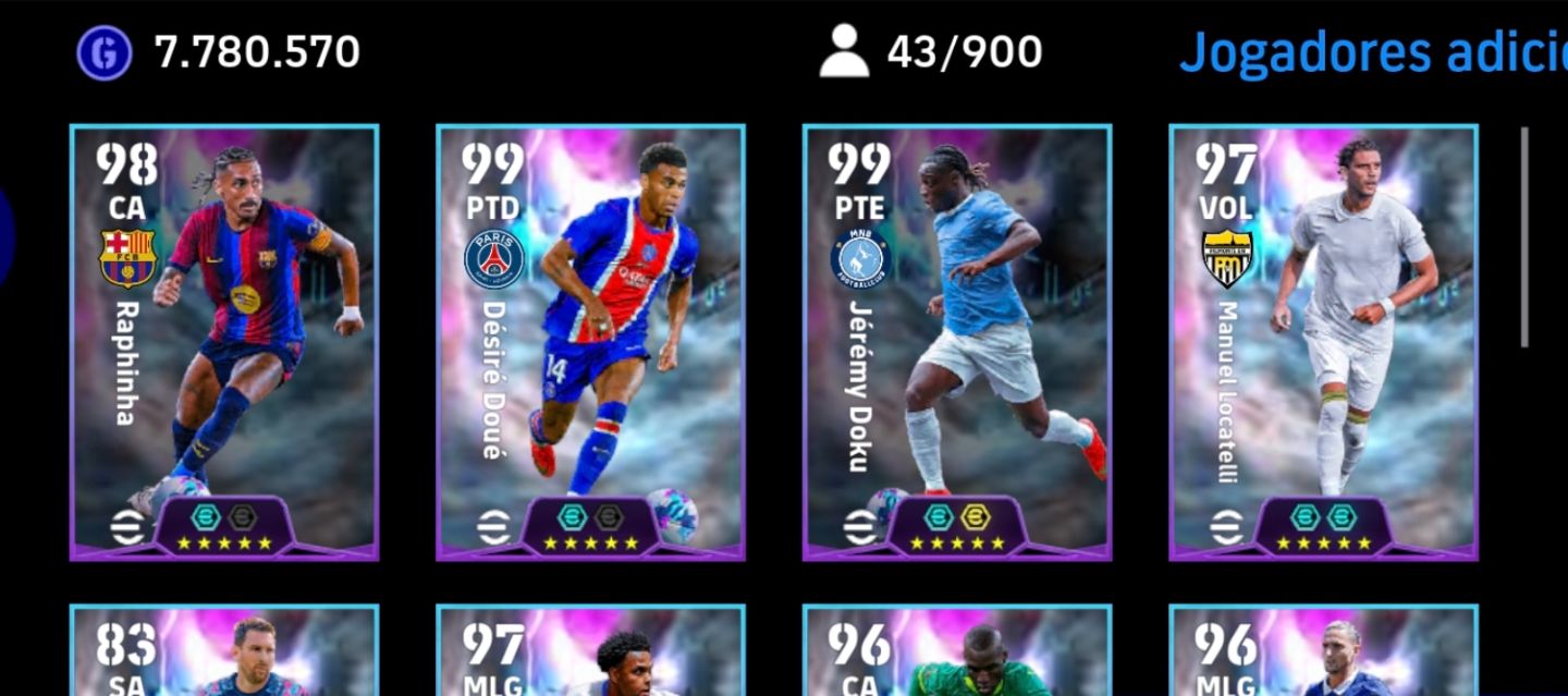 Conta Efootball Recheada Mobile