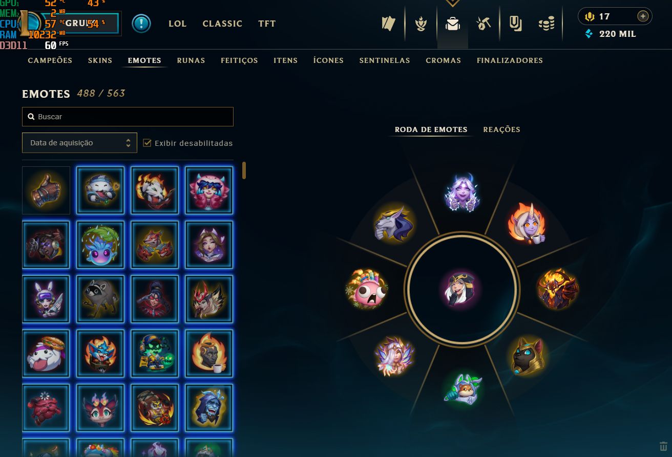 Conta LoL Esmeralda 4 Solo Duo