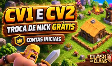 CV1 E CV2 RAROS COM CASTELO E TROCA DE NICK GRÁTIS