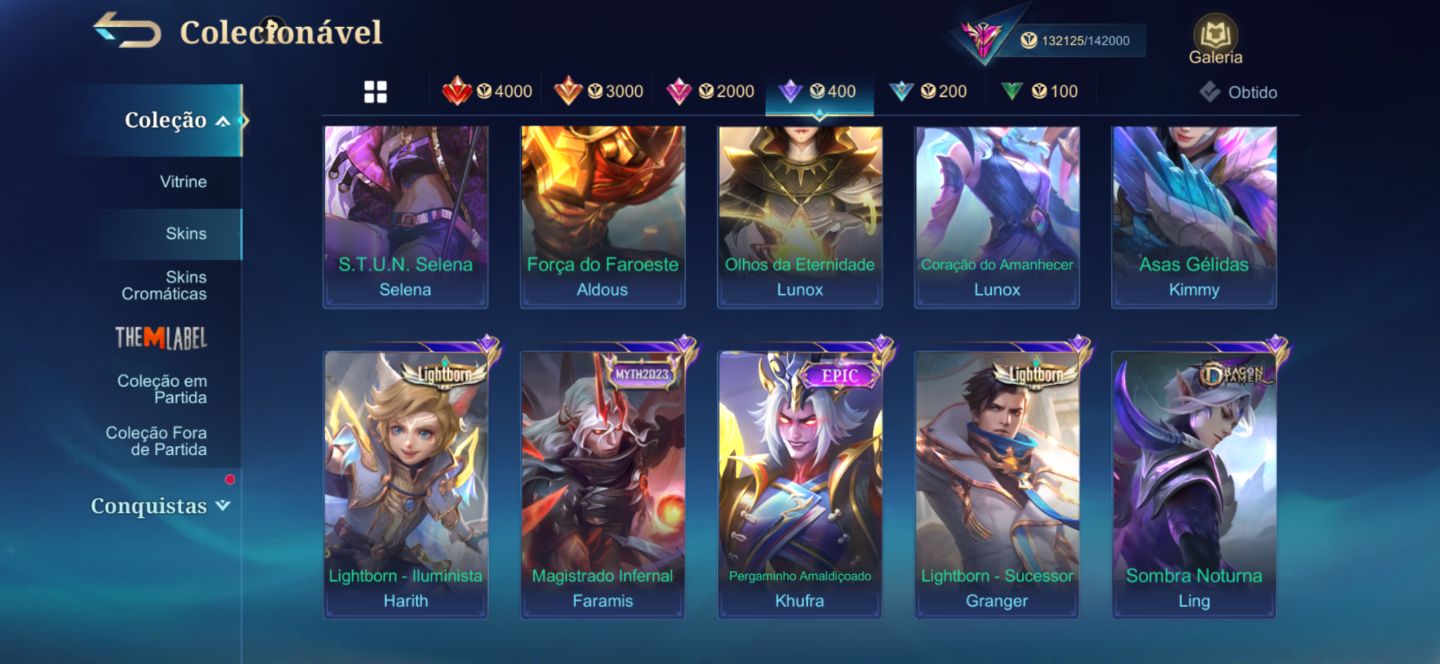 CONTA MOBILE LEGENDS