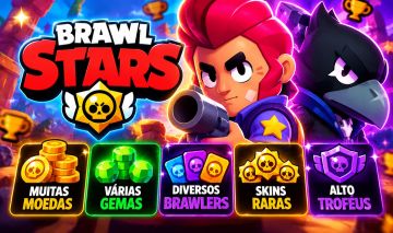 CONTA BRAWL STARS 36706 TROFÉUS 88 BRAWLERS
