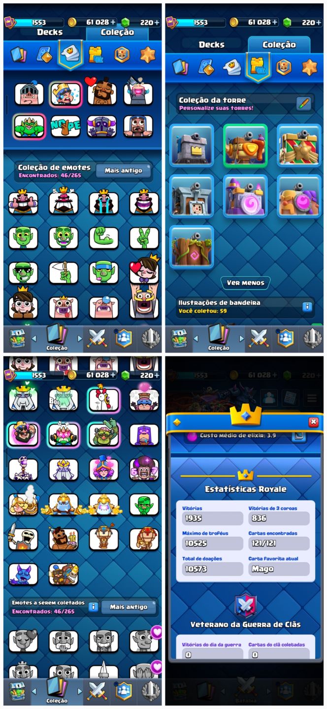 Melhor venda de conta de Clash Royale + Brawl Stars!!