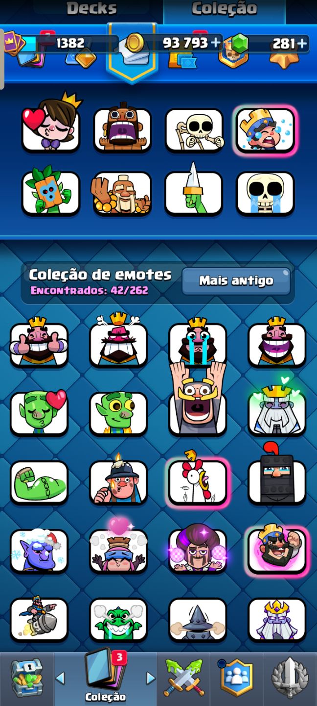 Conta de clash upada