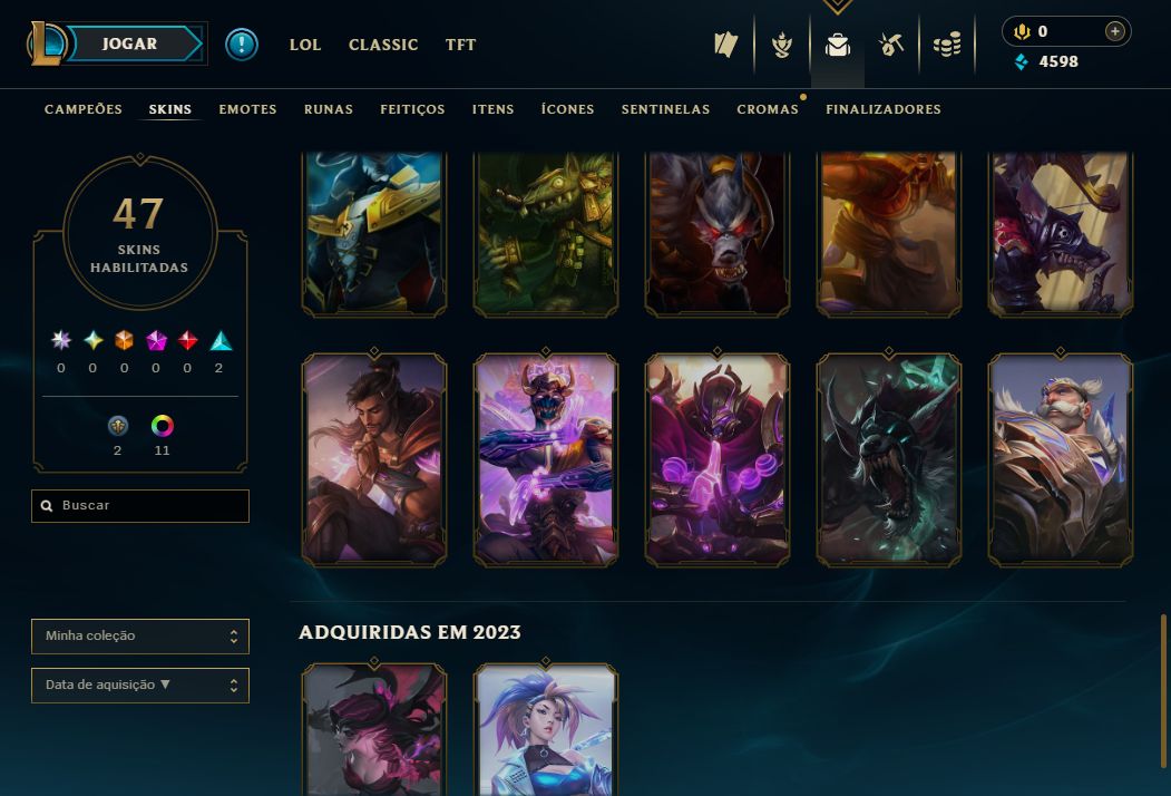 CONTA LOL ESMERALDA | FULL ACESS | UPADA A MÃO (MMR DIAMANTE)