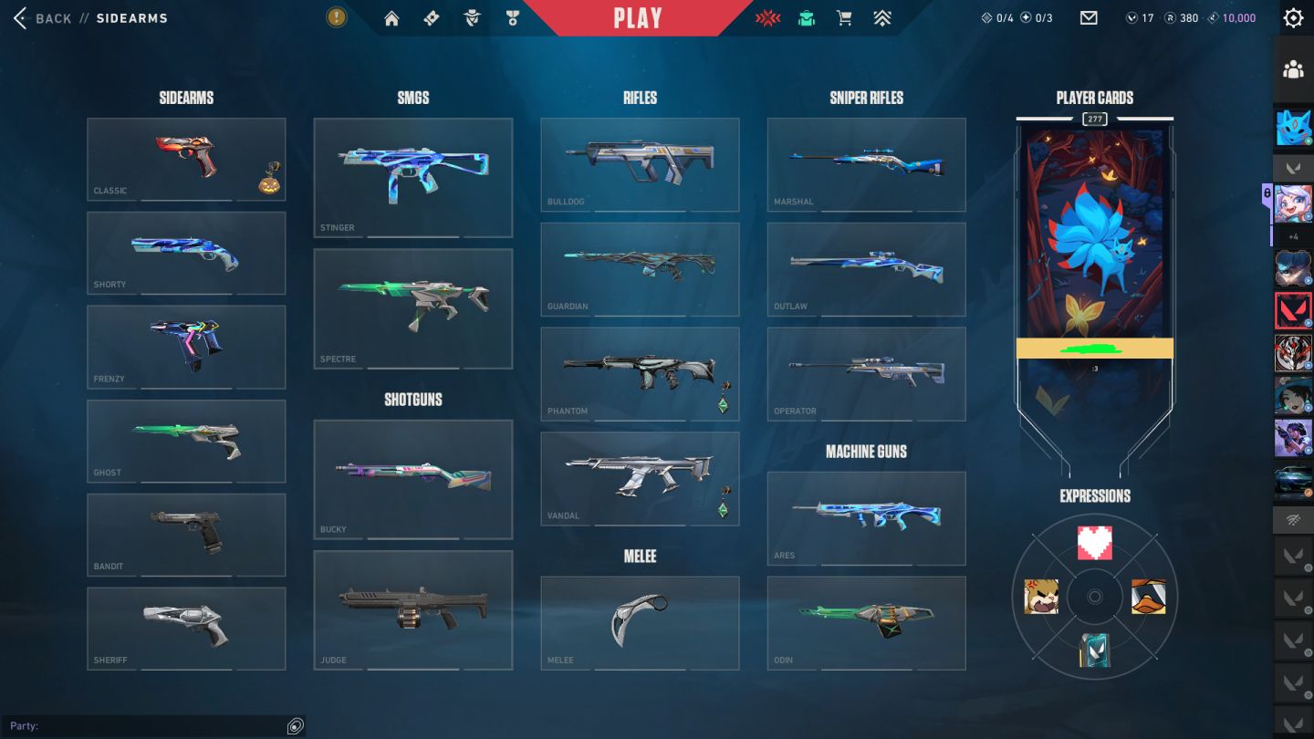 Promoção! 1K Gastos Conta Valorant: 5 Facas + 4 Vandals + 2 Phanthons