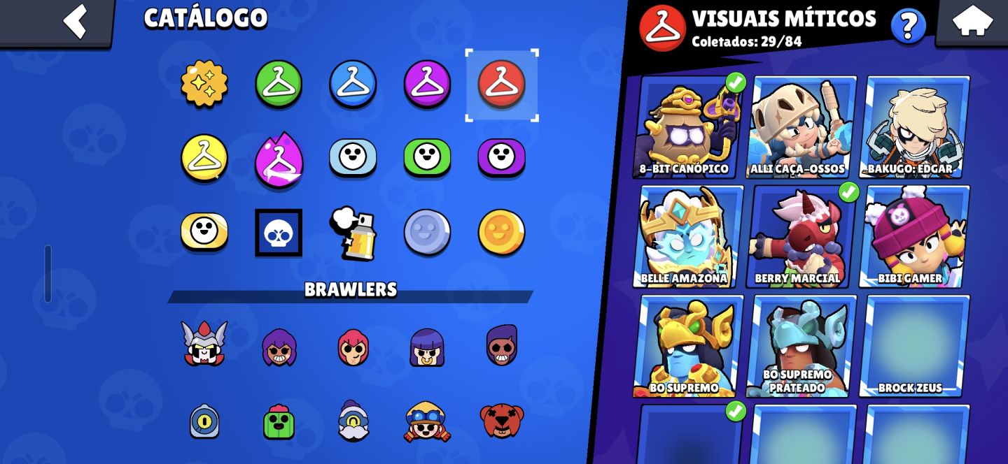 CONTA RARA DE BRAWL STARS, 4 RANK 35, PRESTIGIO 3, MESTRES 2024