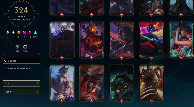 CONTA MMR DE MESTRE COM AMPLA COLEÇÃO DE SKINS RARAS E LEGADO
