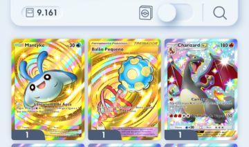 Conta pokemon TCGP cartas raras